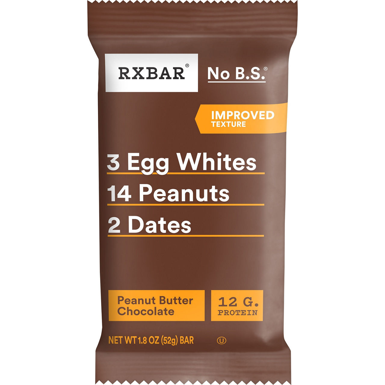 Rx Bar Peanut Butter Chocolate - Single Serve/12 Ct Package