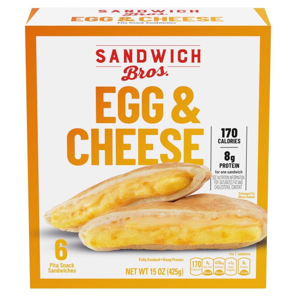 Sandwich Bros. Pita Snack Sandwiches, Egg & Cheese