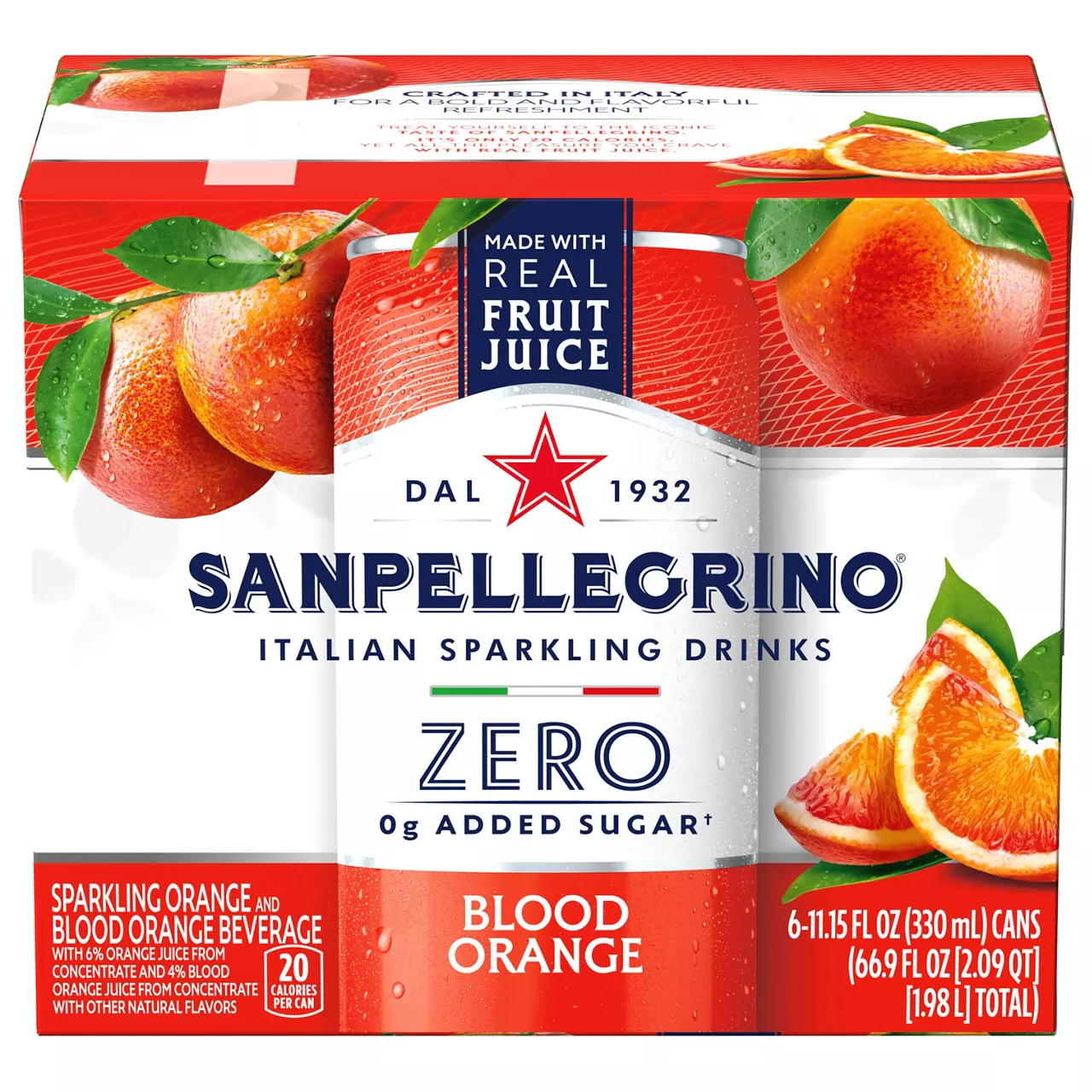 San Pellegrino Sparkling Orange And Blood Orange Beverage Beverage