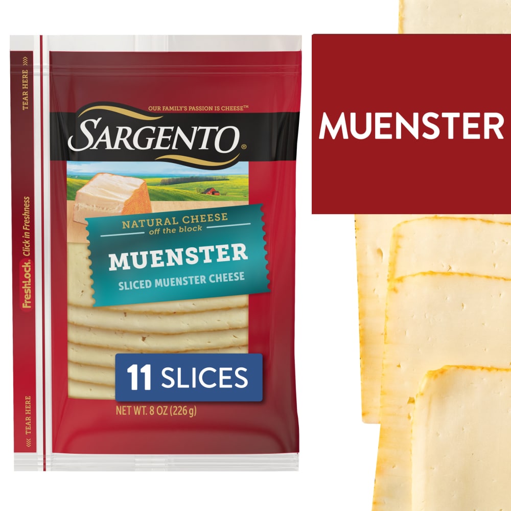 Sargento Sargento® Sliced Muenster Natural Cheese, 11 Slices