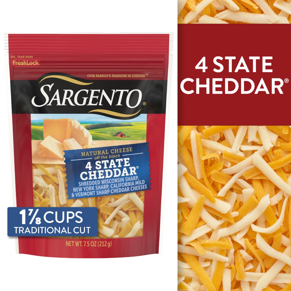Sargento® Off the Block 4 State Cheddar® Shredded Cheese