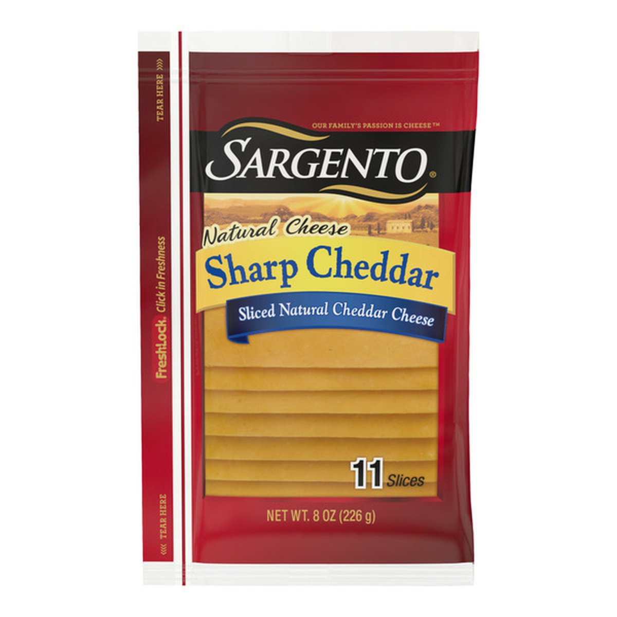 Sargento® Sliced Sharp Natural Cheddar Cheese, 11 slices