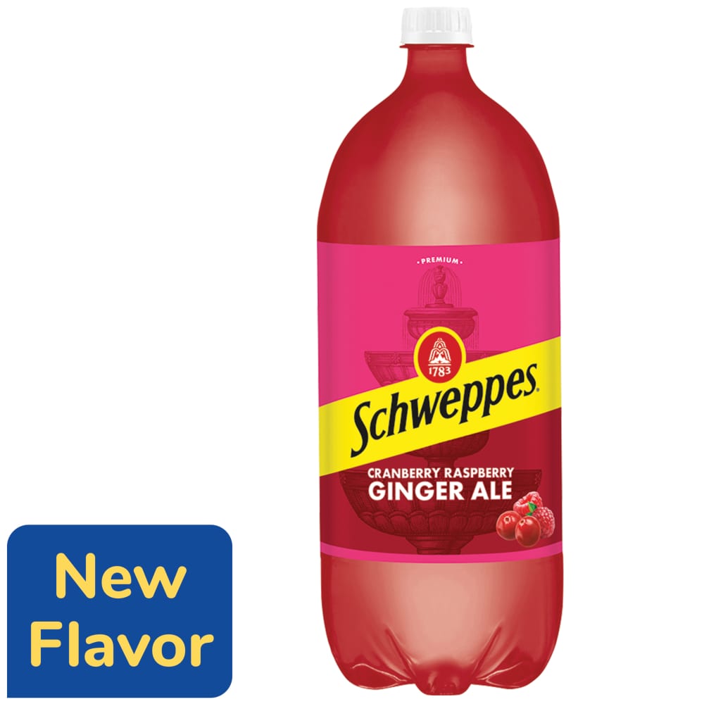 Schweppes Ginger Ale, Caffeine Free, Cranberry Raspberry