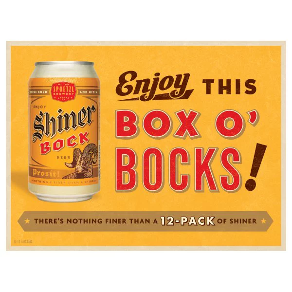 Shiner Bock Beer, Shiner Craft Beer, 12 Pack