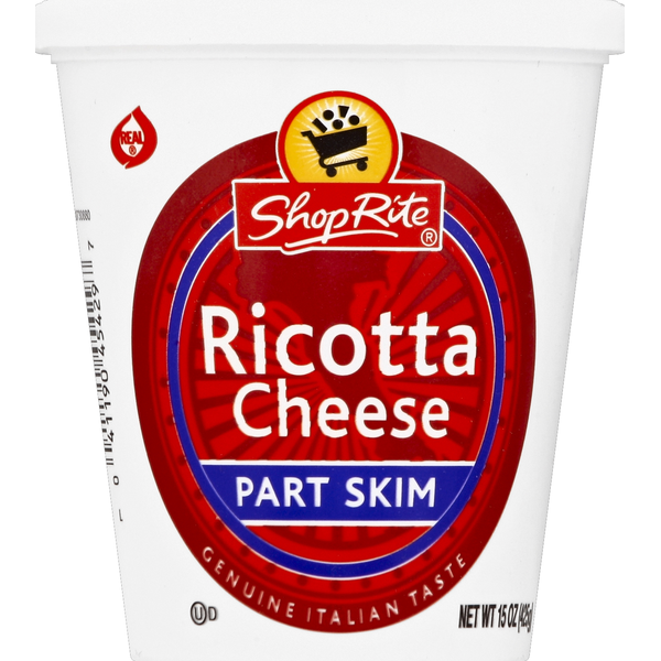 Sim Rigata Shoprite, Part Skim Ricotta Cheese