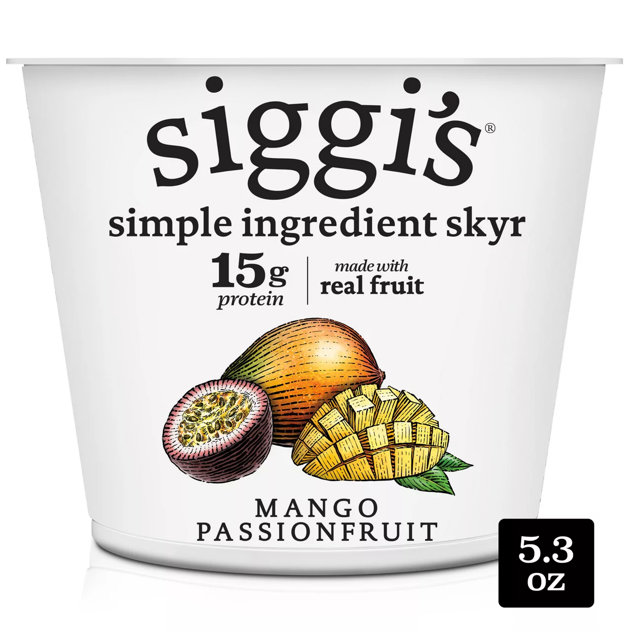 siggi's® Icelandic Strained Lowfat Yogurt, Mango Passionfruit