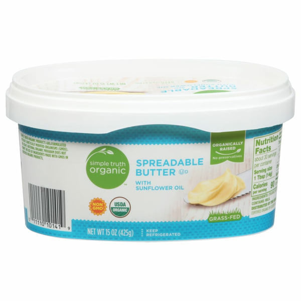 Simple Truth Organic Spreadable Butter With Sunflower Oil