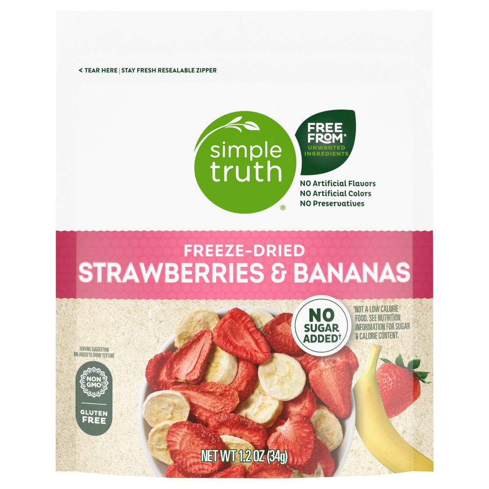 Simple Truth Strawberries & Bananas, Freeze-Dried