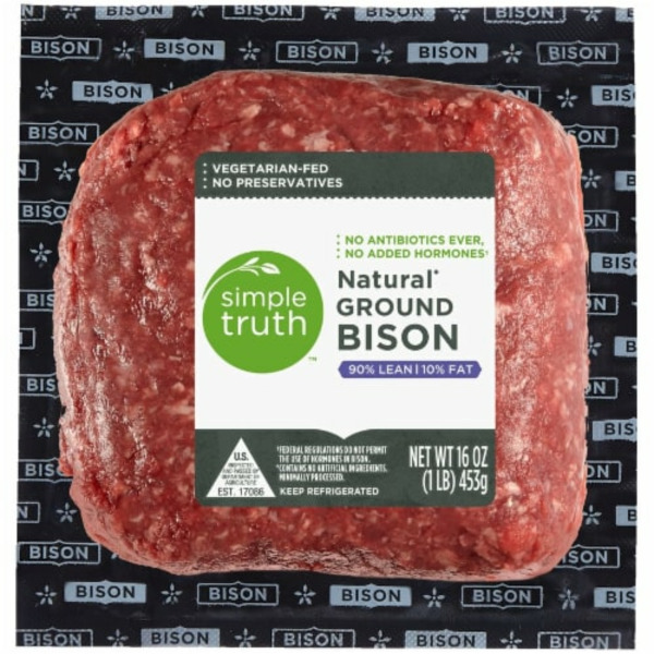 Simple Truth Natural Ground Bison 90% Lean
