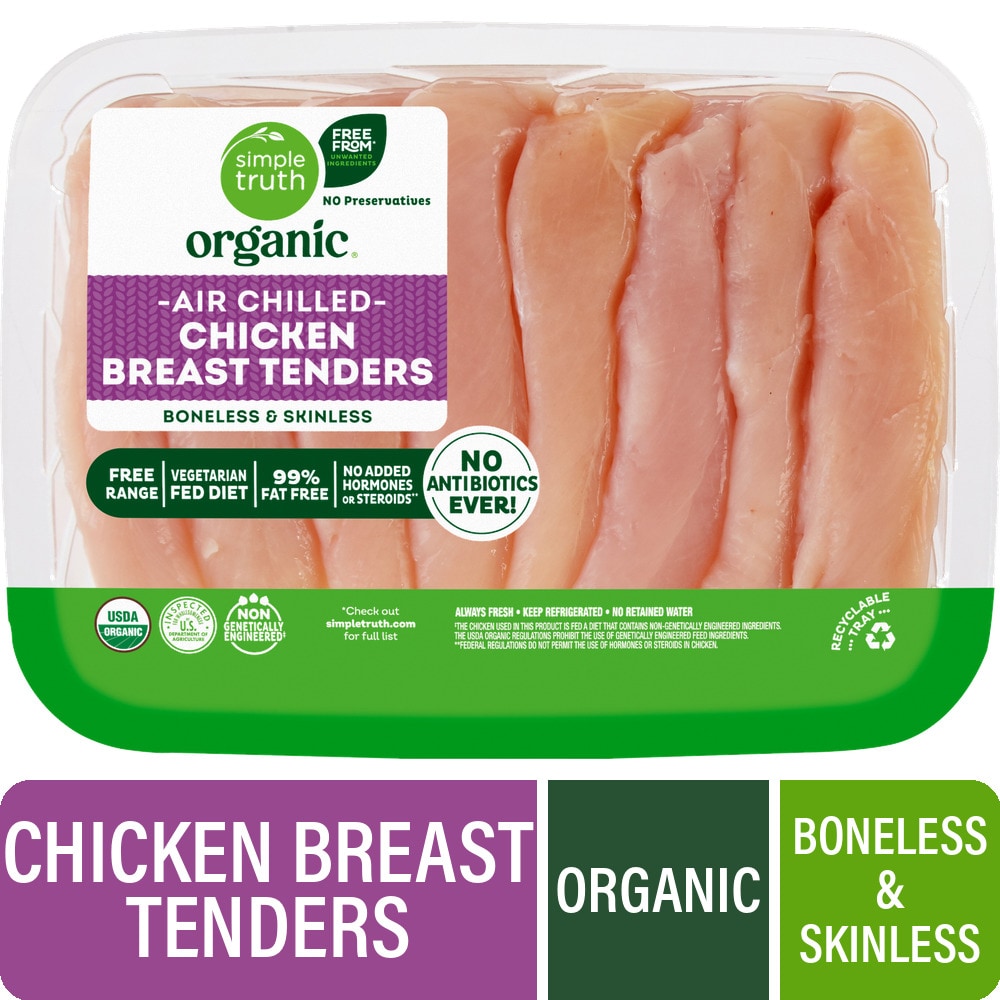 Simple Truth Organic Organic Air-Chilled Boneless Skinless Chicken Breast Tenders