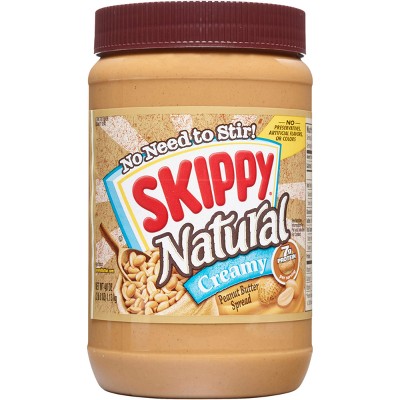 Skippy Peanut Butter Spread, Natural, Creamy