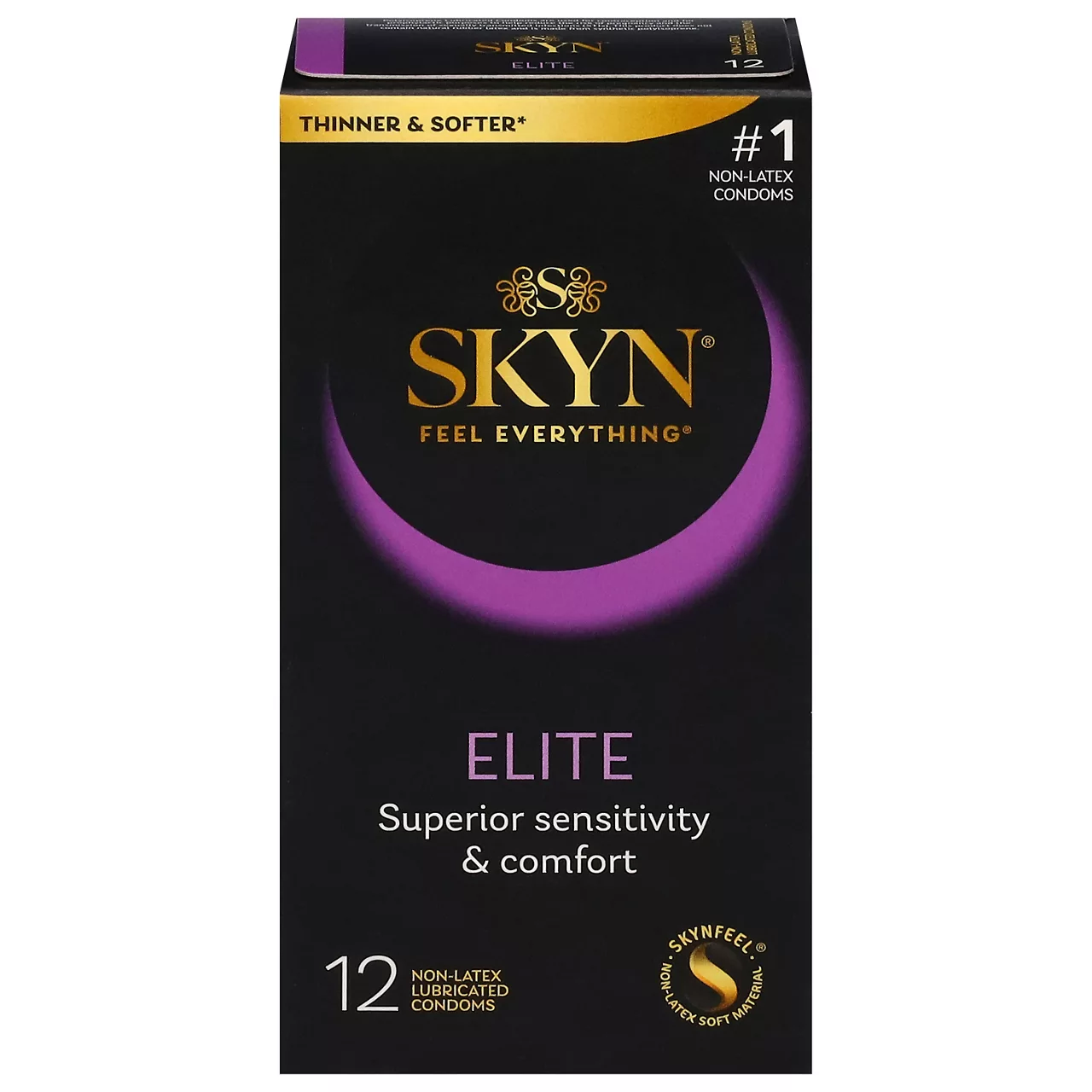 SKYN Elite Non-Latex Condoms, 12 Count