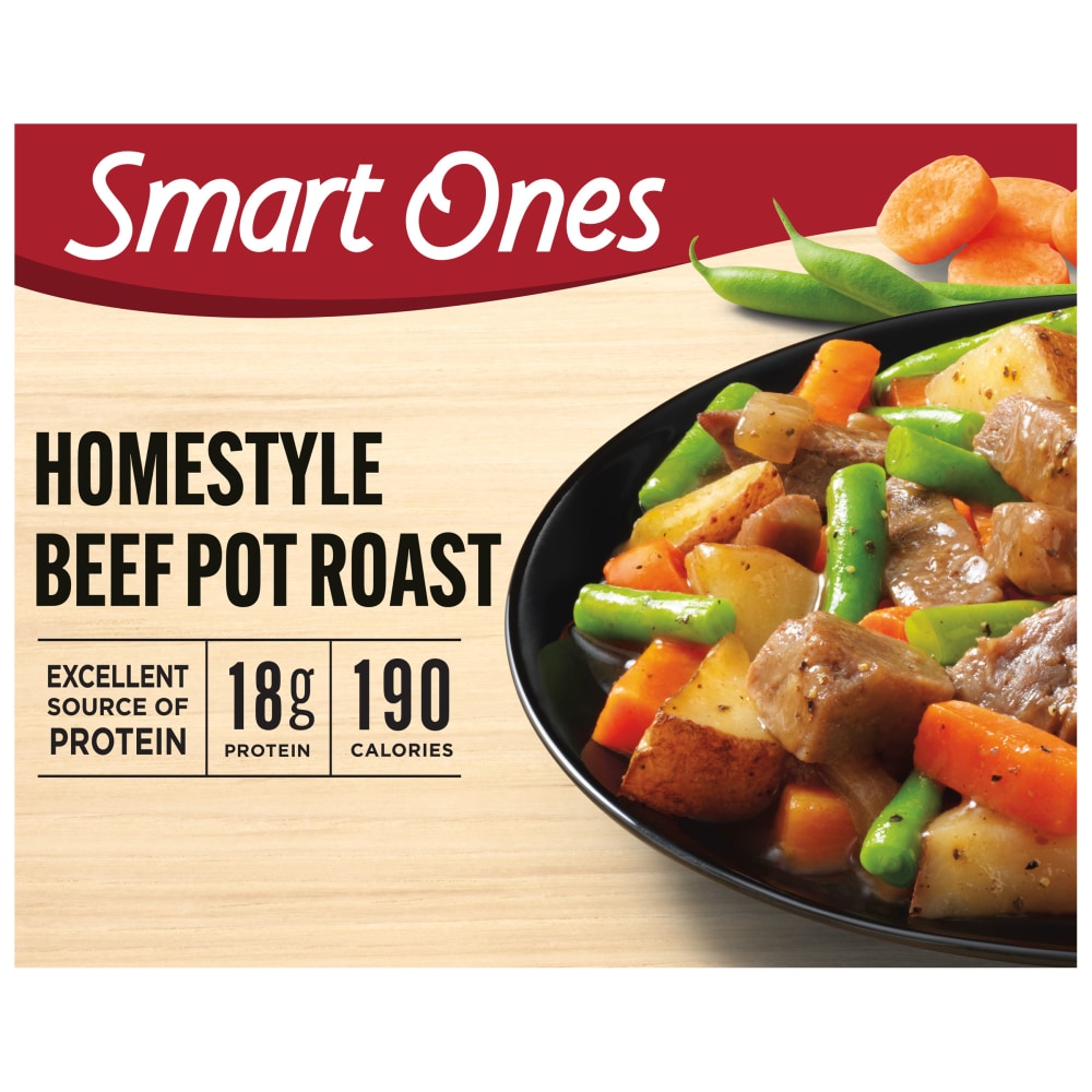 Smart Ones Homestyle Beef Pot Roast with Carrots, Onions, Potatoes, Green Beans & Gravy Frozen Meal