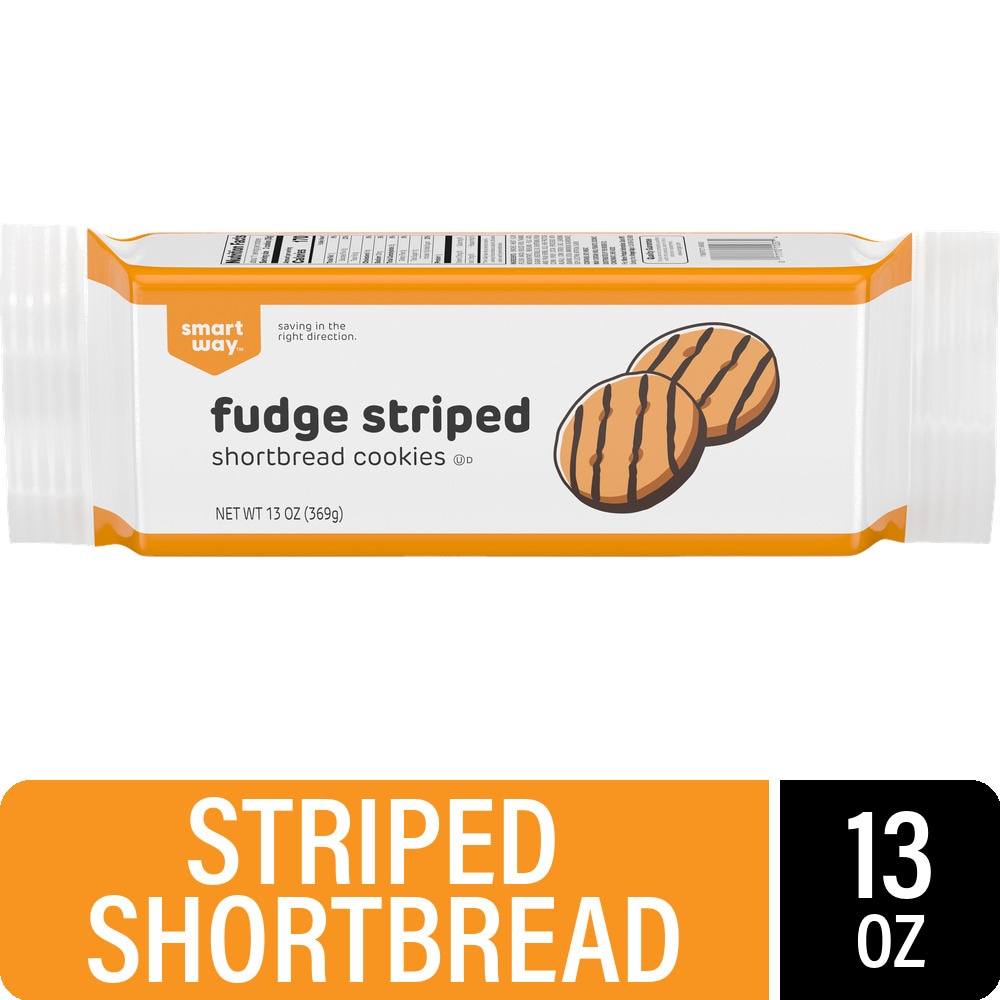 Smart Way Fudge Striped Shortbread Cookies