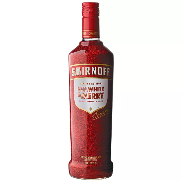 Smirnoff Red, White & Merry Orange, Cranberry & Ginger Holiday Season Limited Edition (Vodka Made With Natural Flavors And Certified Colors)