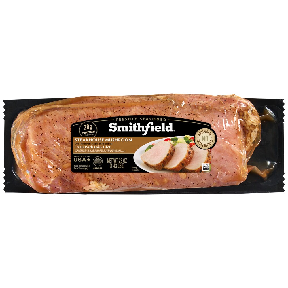 Smithfield Pork Loin Filet Portobello Mushroom Seasoned