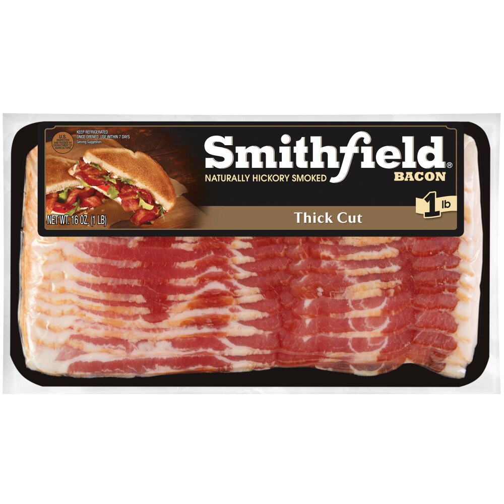 Smithfield Thick Cut Naturally Hickory Smoked Bacon