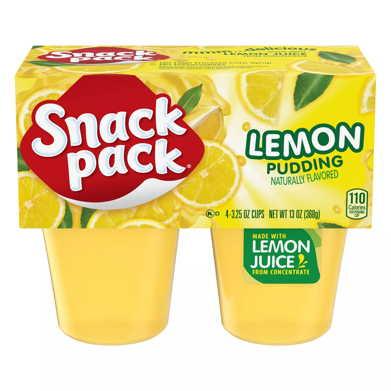 Snack Pack Lemon Flavored Pudding