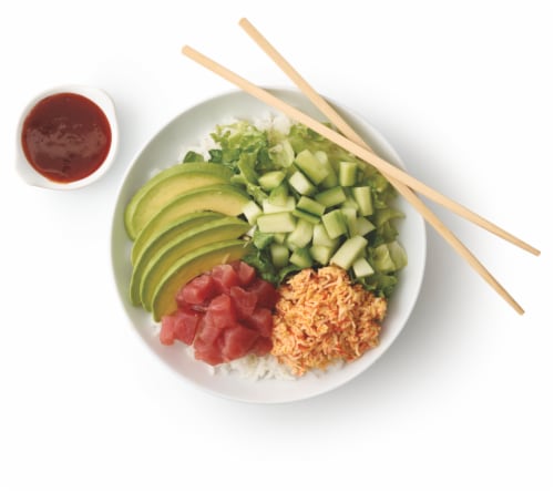 Japanese Food Express Inc Salmon and Tuna Poke Bowl