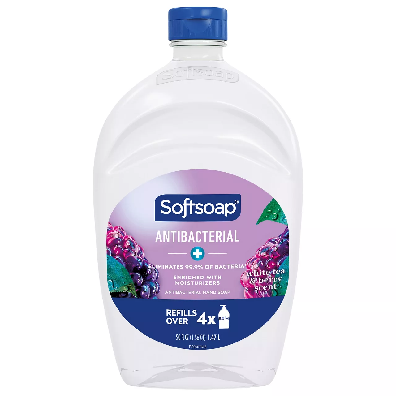 Softsoap Antibacterial Liquid Hand Soap Refill, White Tea & Berry Scented Hand Soap, 50 Ounce