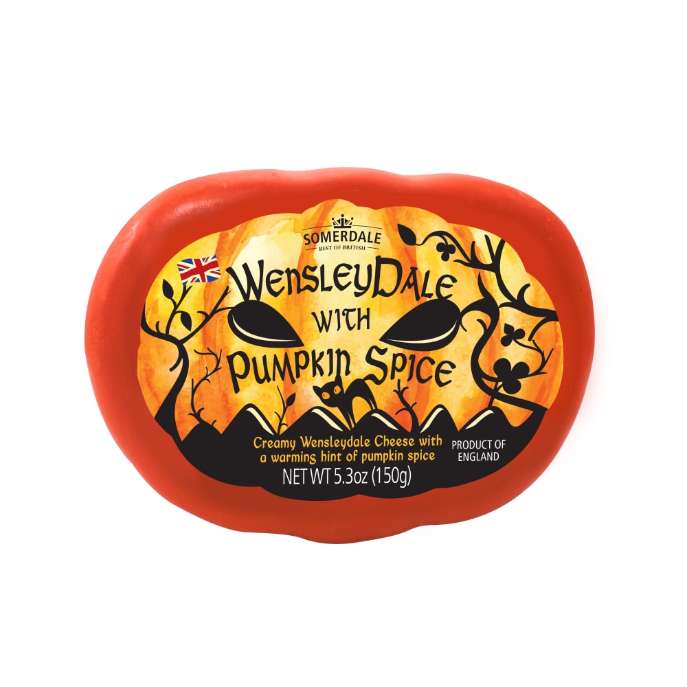 Somerdale Wensleydale With Pumpkin Spice Cheese
