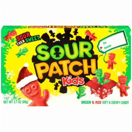 SOUR PATCH KIDS Red & Green Soft & Chewy Holiday Candy Theater Box