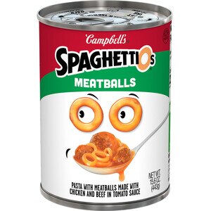 SpaghettiOs Canned Pasta with Meatballs, Can