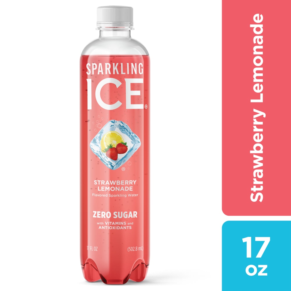 Sparkling Ice Sparkling Water, Zero Sugar, Strawberry Lemonade Flavored