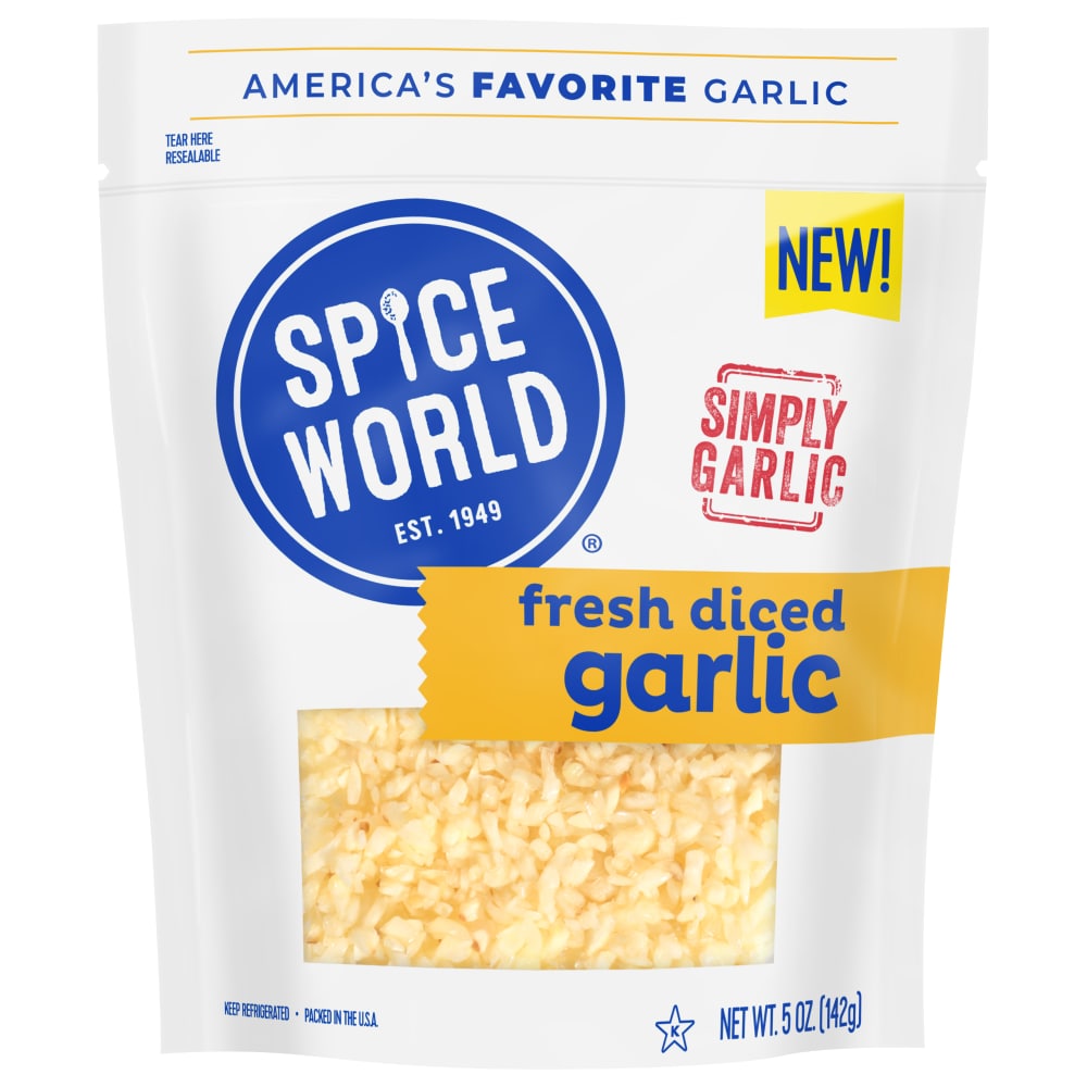 Spice World Fresh Diced Garlic