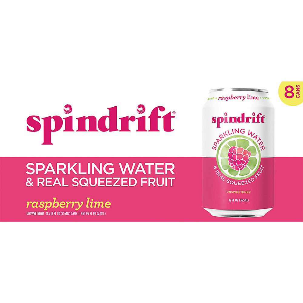 Spindrift® Raspberry Lime Flavored Sparkling Water Cans Multipack