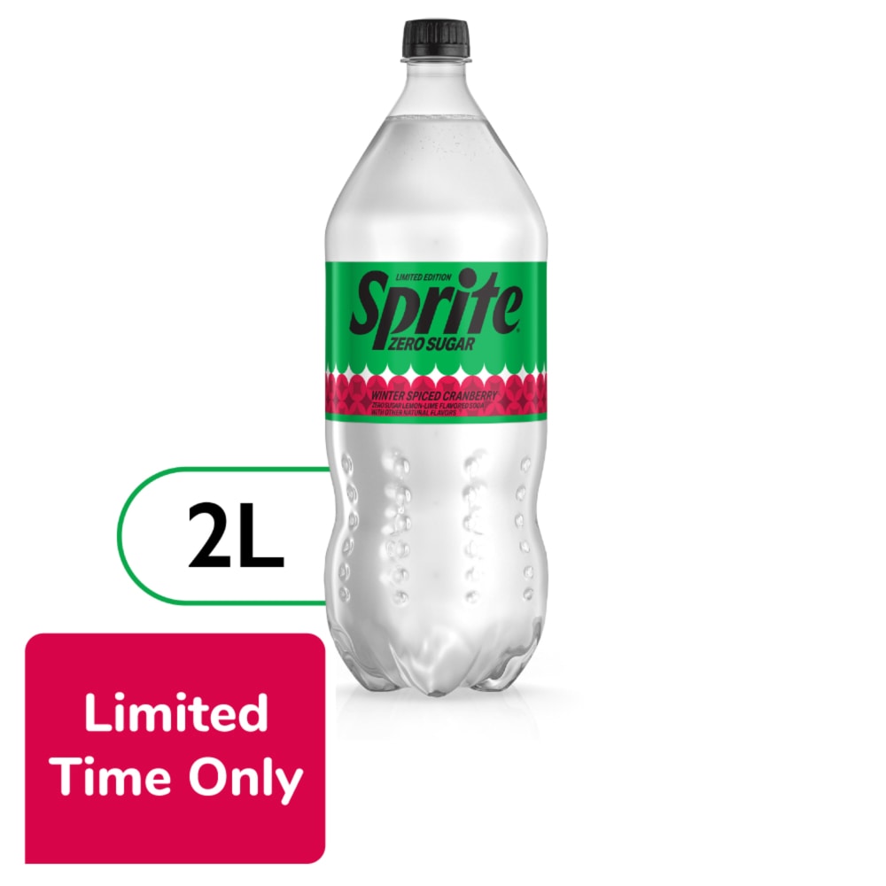Sprite® Winter Spiced Cranberry Lemon Lime Zero Sugar Caffeine Free Soda Bottle