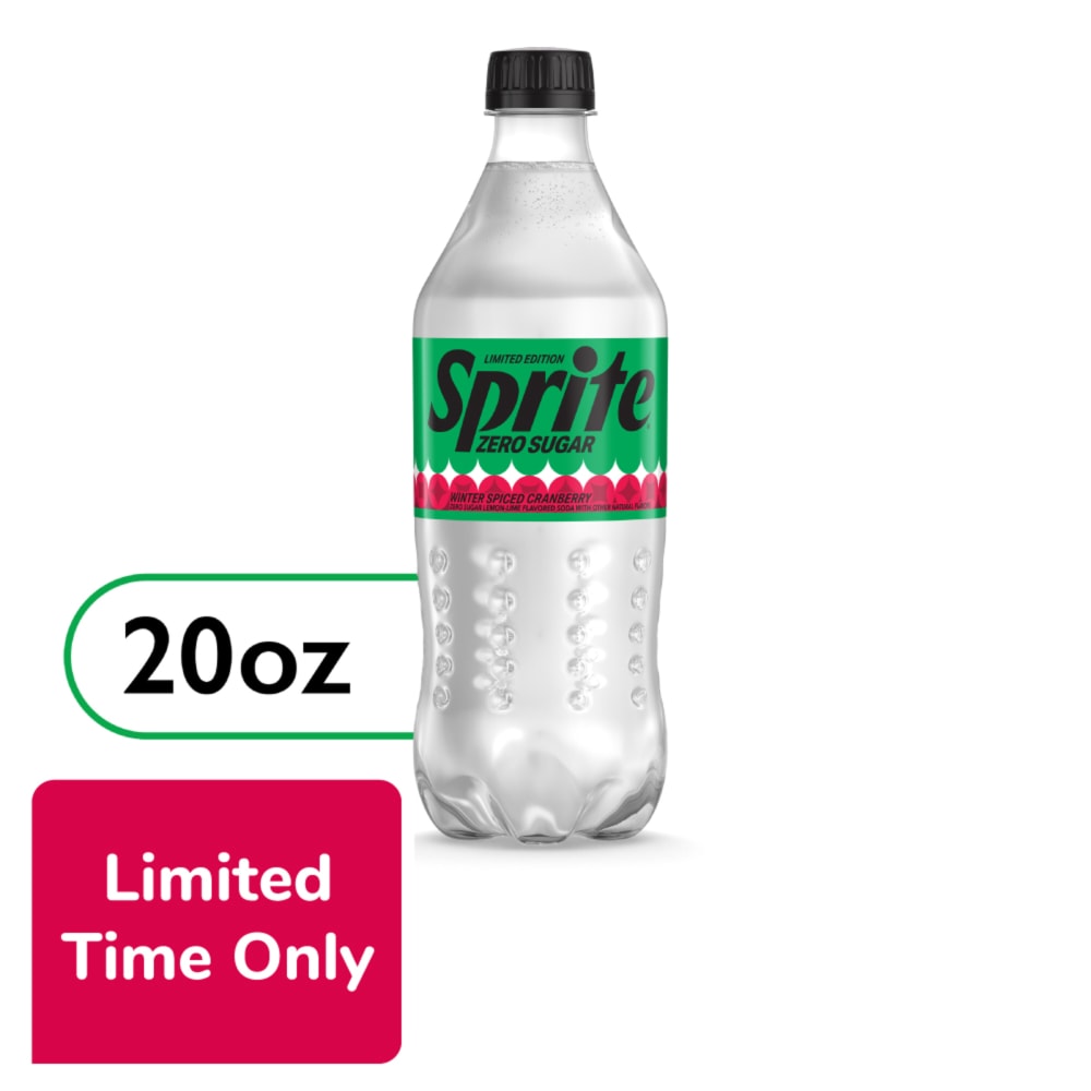 Sprite Soda, Zero Sugar, Winter Spiced Cranberry