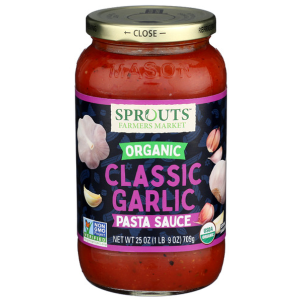 Sprouts Organic Garlic Pasta Sauce