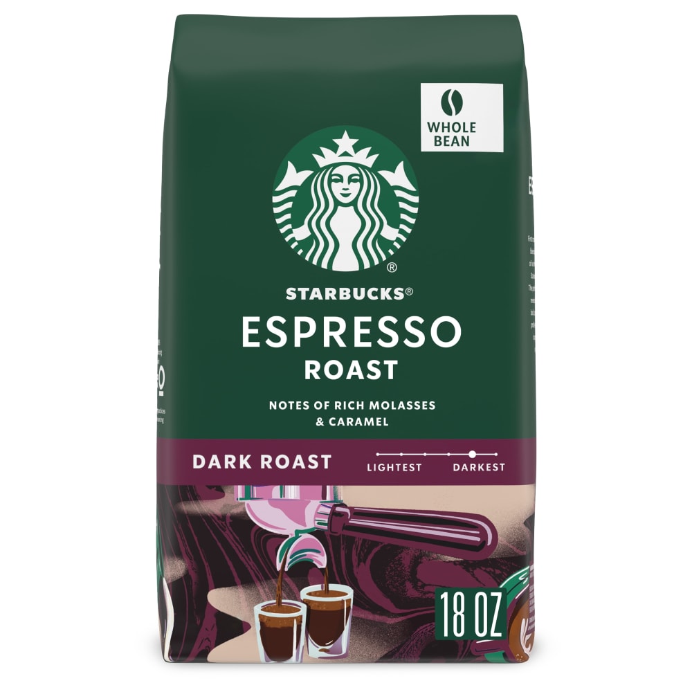 Starbucks Arabica Coffee Beans Espresso Roast, Dark Roast, Whole Bean Coffee