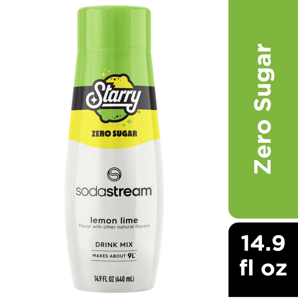 Starry Sodastream Zero Sugar Lemon Lime Beverage Mix