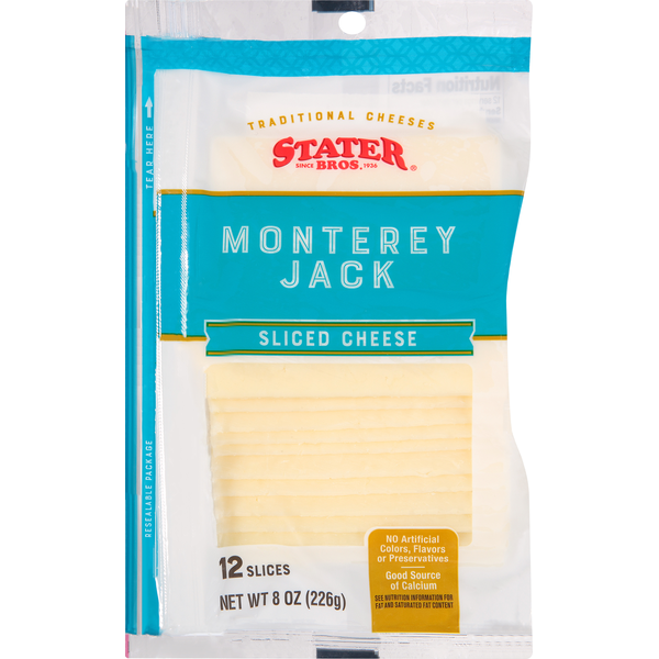 Stater Bros. Markets Monterey Jack Deli Style Slices Cheese