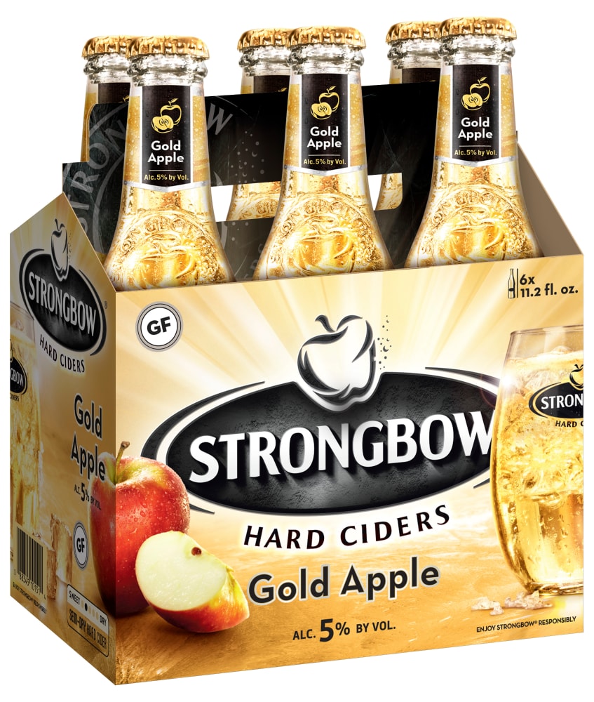 Strongbow Gold Apple Hard Cider, 6 Pack