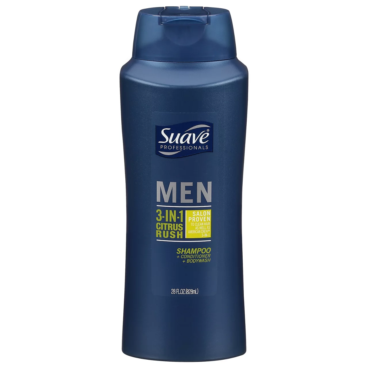 Suave Men 3-in-1 Shampoo Conditioner Body Wash Citrus Rush for Gentle Cleansing and Conditioning Mens Shampoo 3 in 1 Formula with Keratin and Glycerin