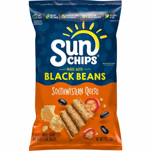 Sun Chips Whole Grain and Black Bean Snacks, Southwestern Queso