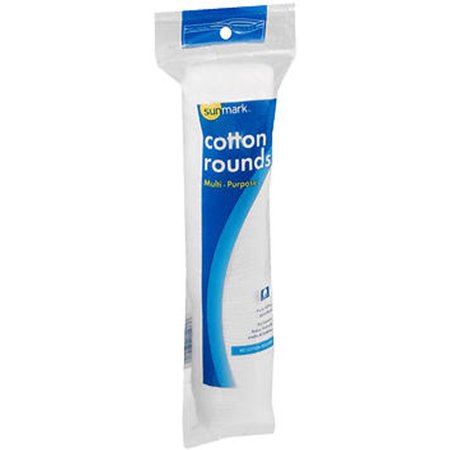 Sunmark Multi-Purpose Cotton Rounds, 80 Count