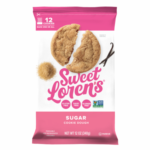 Sweet Loren's Ready to Bake Sugar Cookie Dough, Gluten Free & Vegan