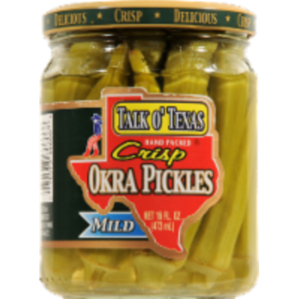 Talk O' Texas Okra Pickles, Crisp, Mild