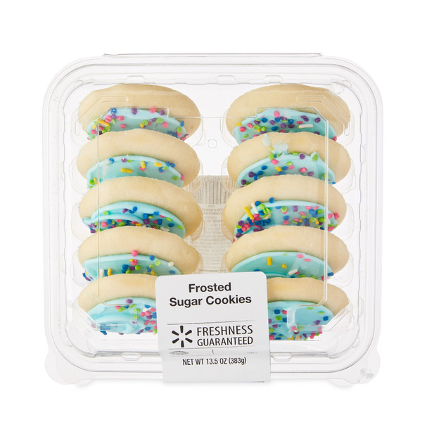 The Bakery Blue Frosted Sugar Cookies, 10 Count