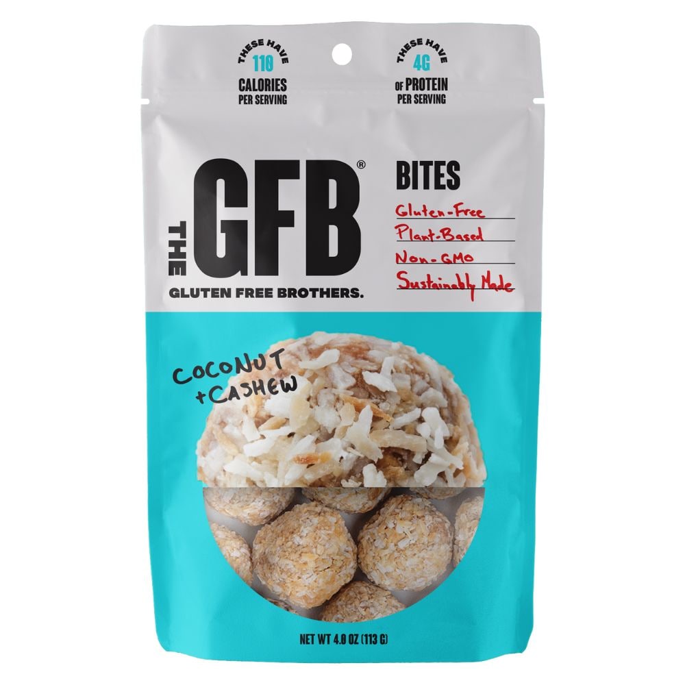 The GFB Gluten Free, Non GMO High Protein Bites, Coconut Cashew Crunch, 4 Ounce