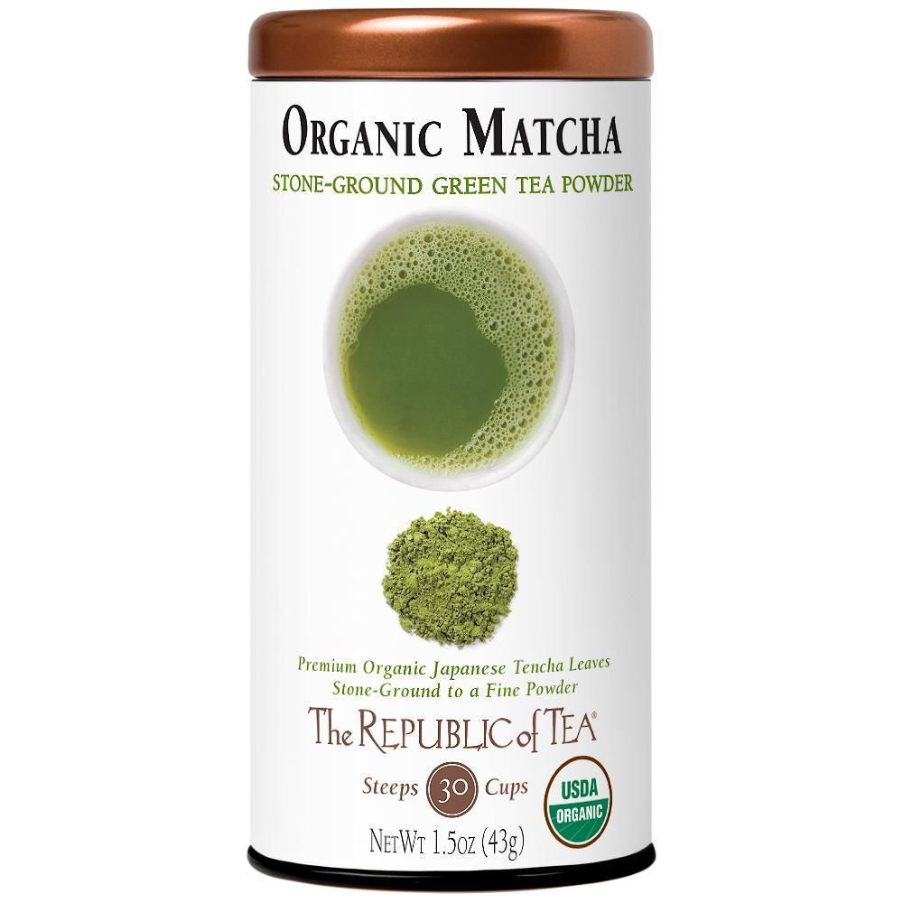 The Republic of Tea Organic Matcha, Stone-ground Japanese Green Tea Powder
