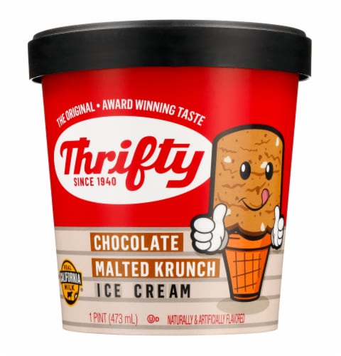 Thrifty Chocolate Malted Krunch Flavored Ice Cream