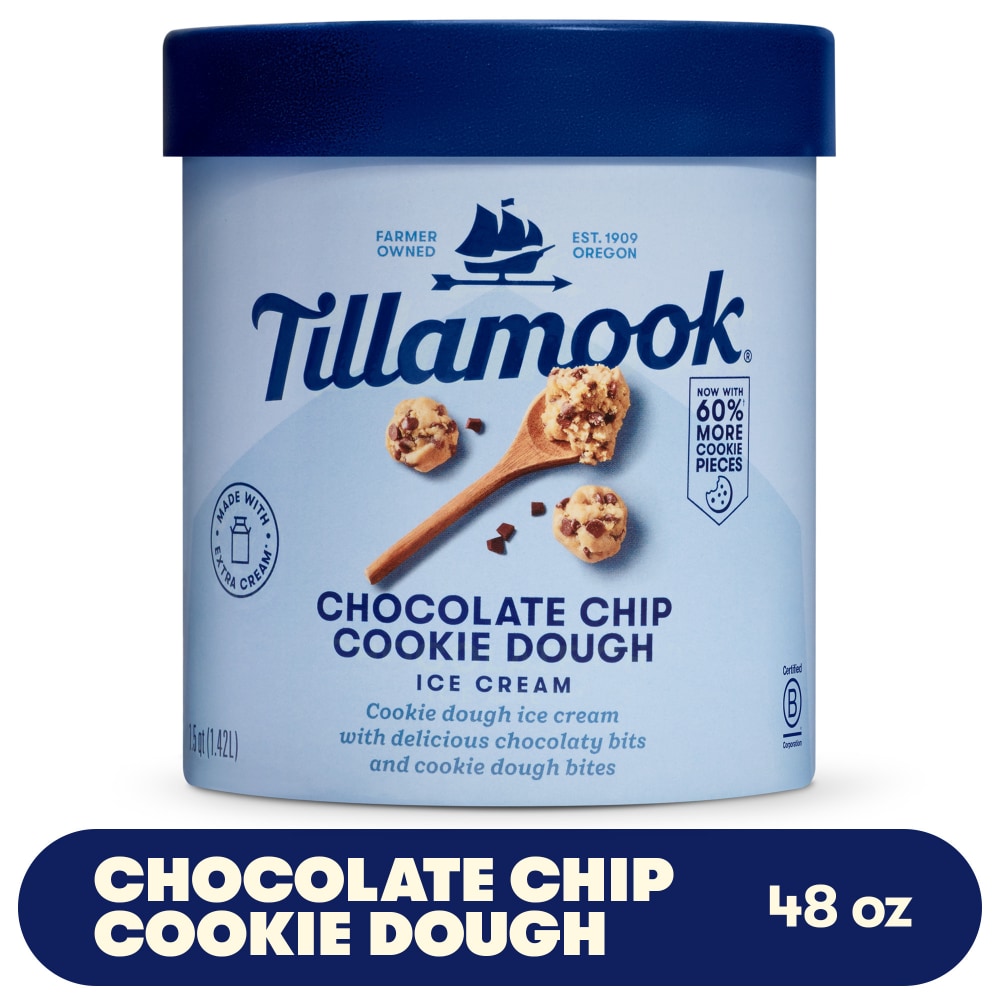 Tillamook Chocolate Chip Cookie Dough Ice Cream
