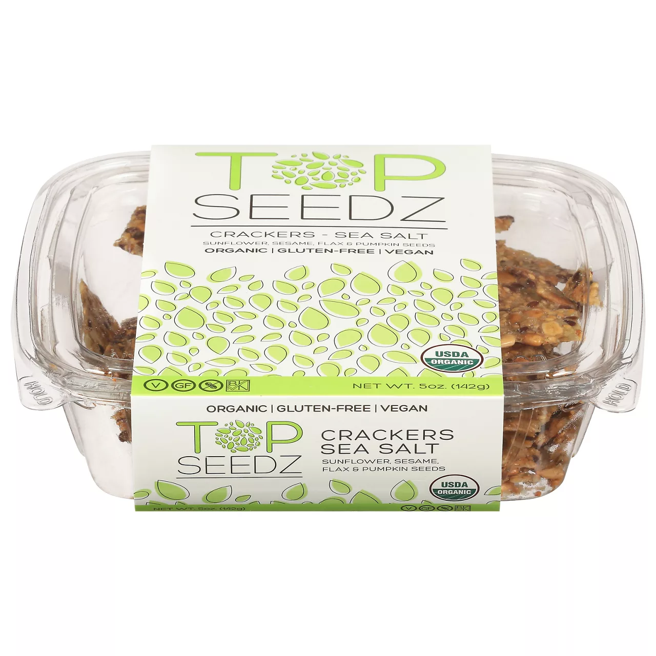 Top Seedz Crackers, Sea Salt, Organic