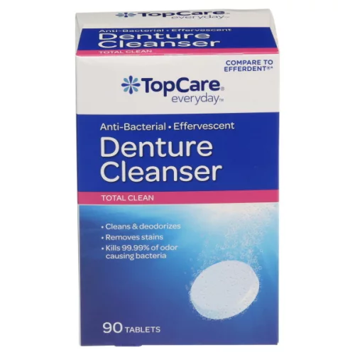TopCare Anti-Bacterial Effervescent Total Clean Denture Cleanser Tablets