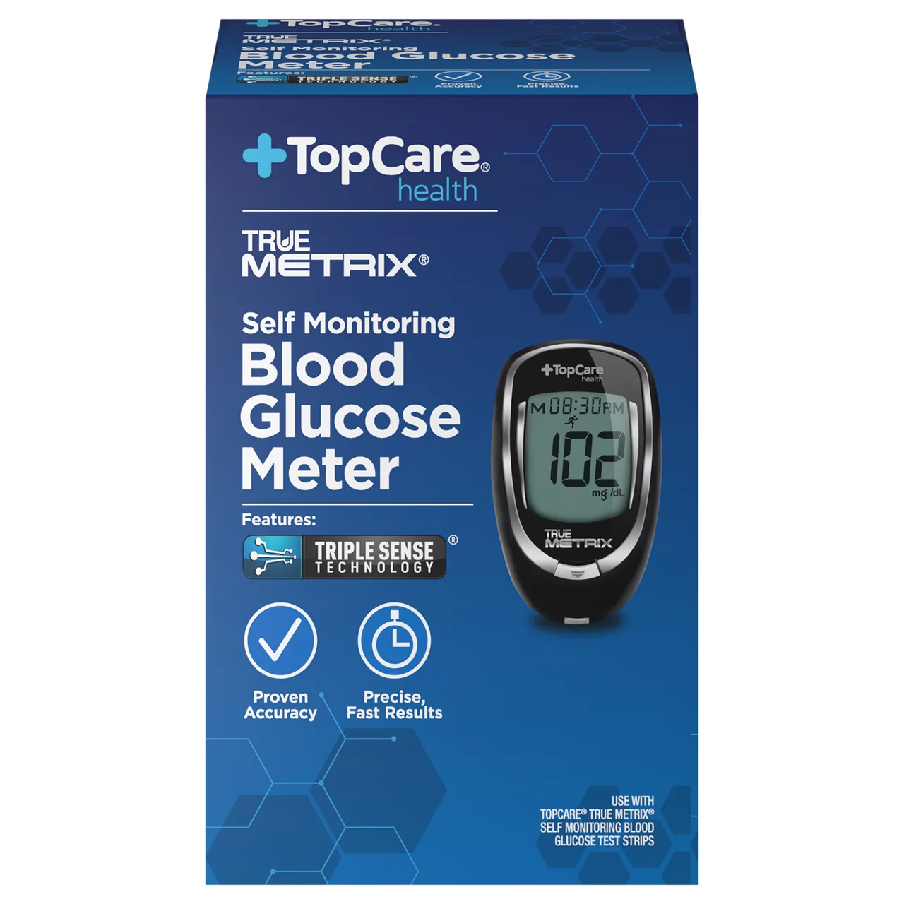TopCare Health Blood Glucose Meter, Self Monitoring